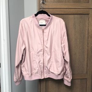 Pink bomber jacket